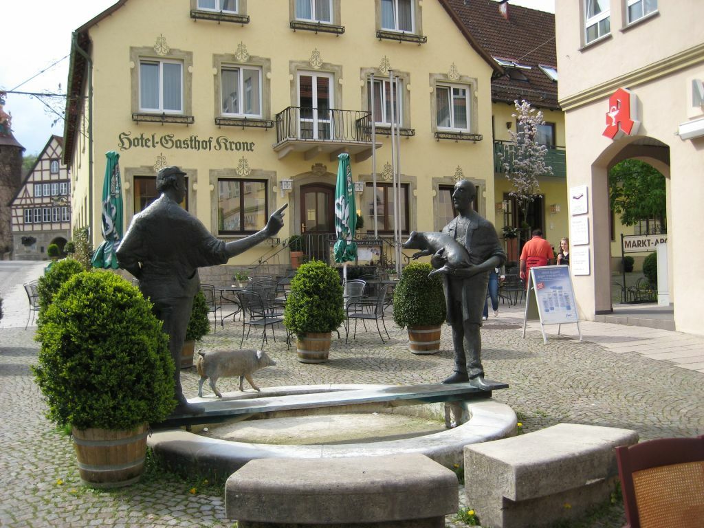 Hotel Gasthof Krone Niederstetten 외부 사진